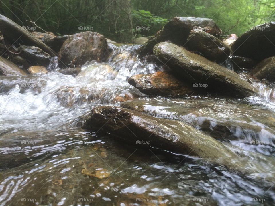 Little stream over rocks