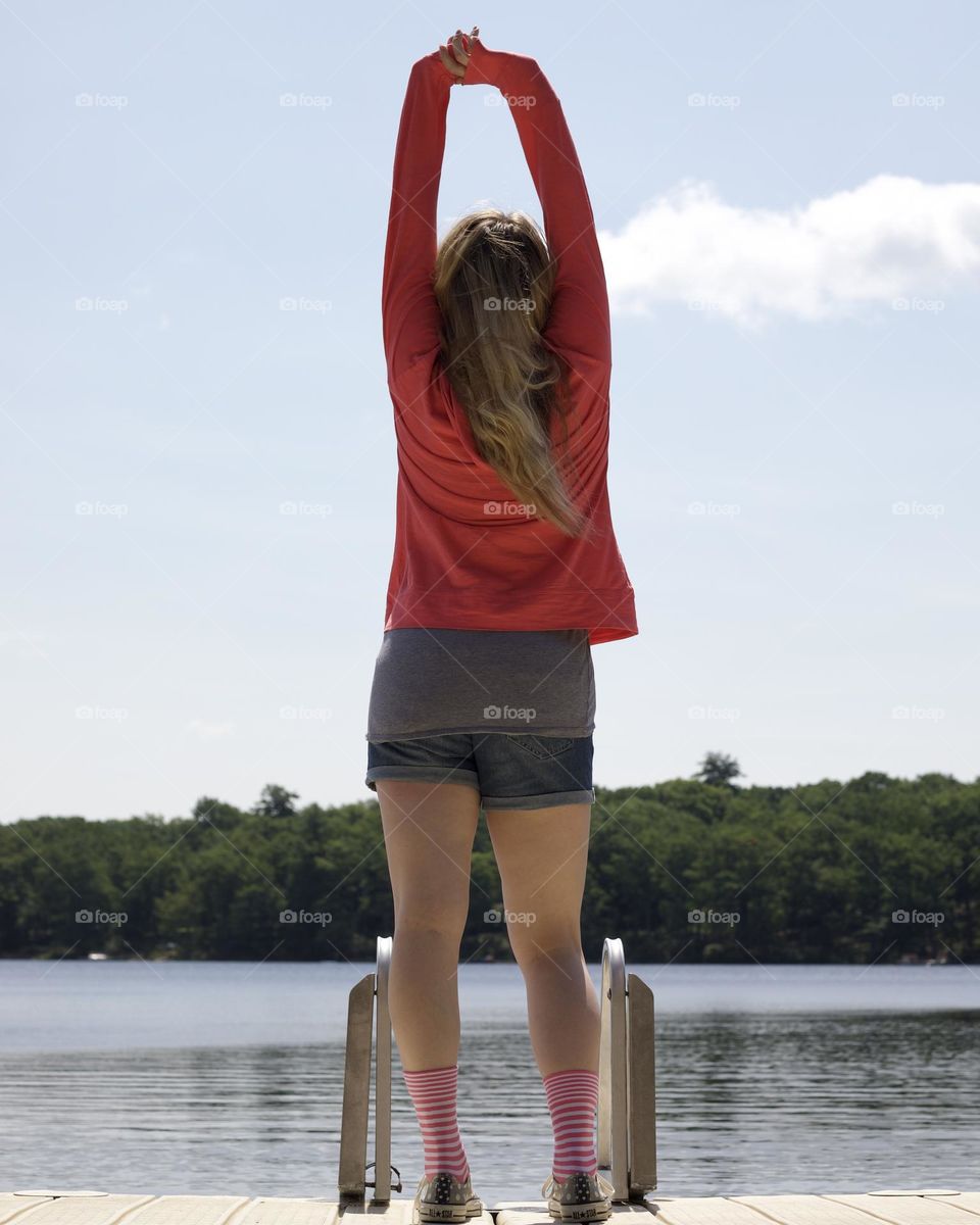 Reach for the Sky; Pink socks a d hoodie