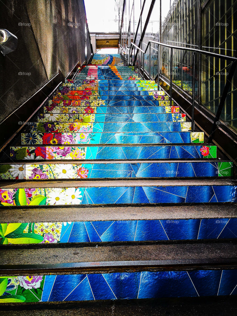 Painted fun stairs.