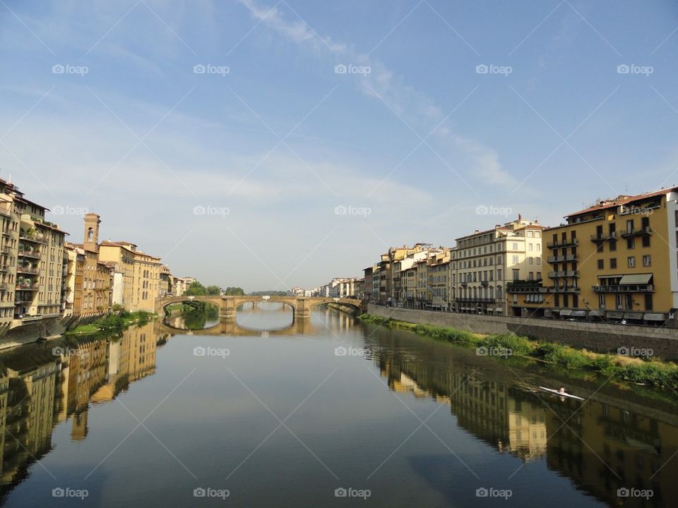 Florence water reflection