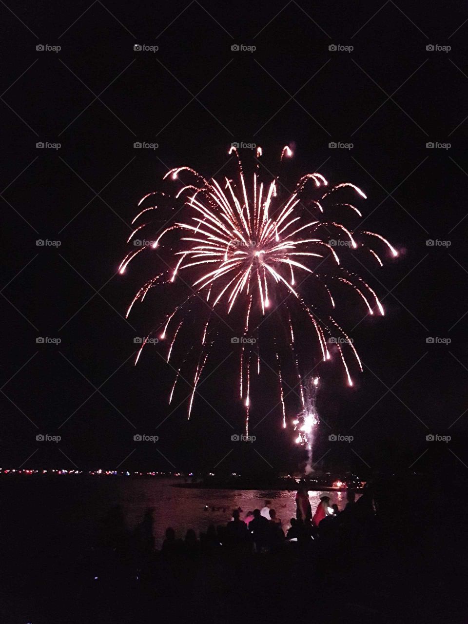 fireworks at night