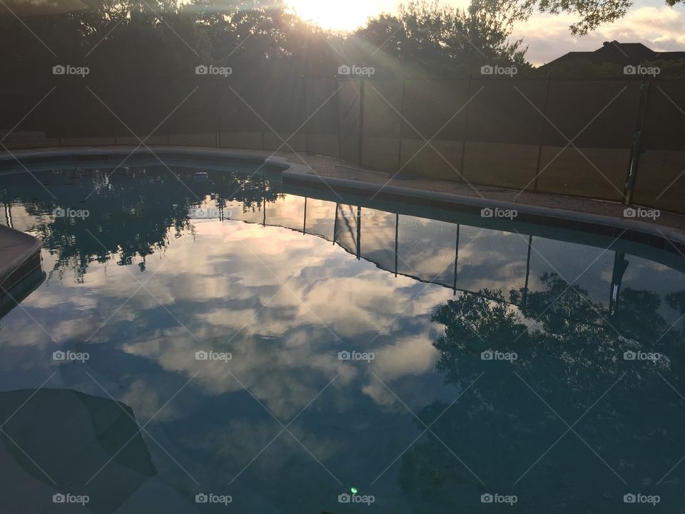 Pool of clouds