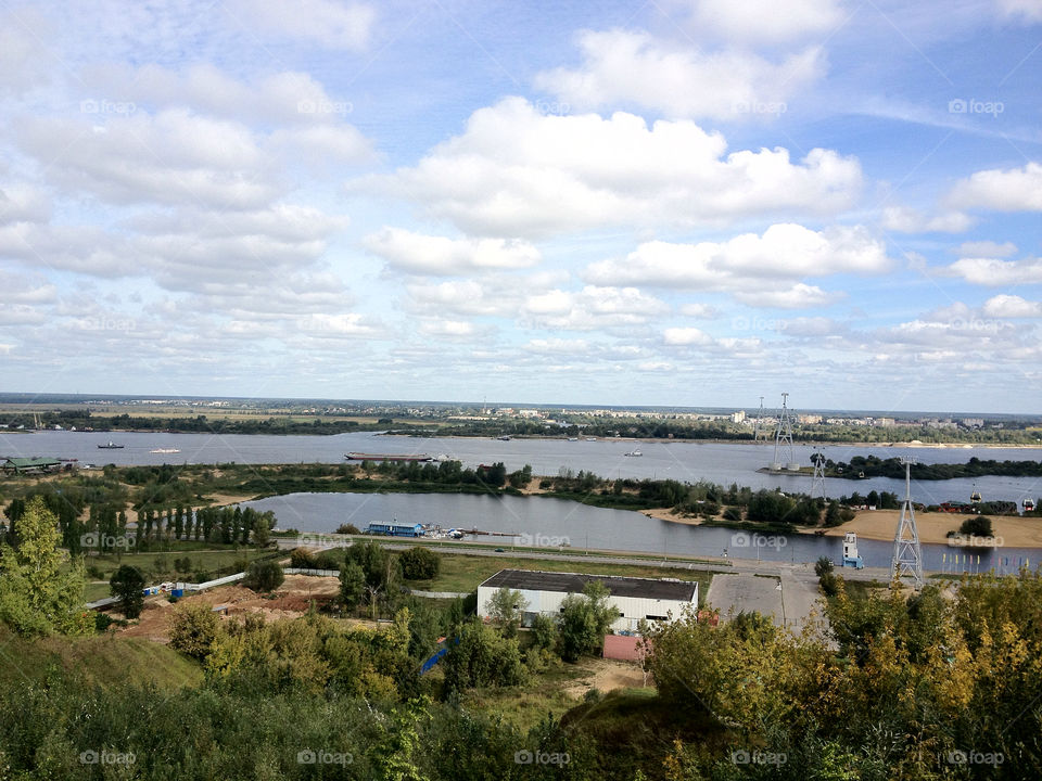 landscape sky city clouds by penguincody