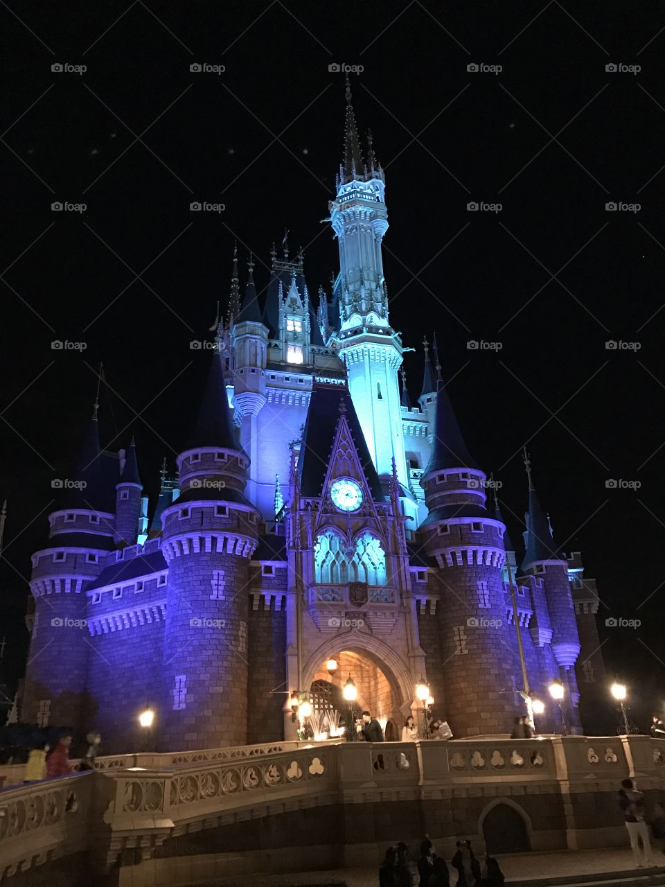 Tokyo Disney Land Cinderella's Castle at night