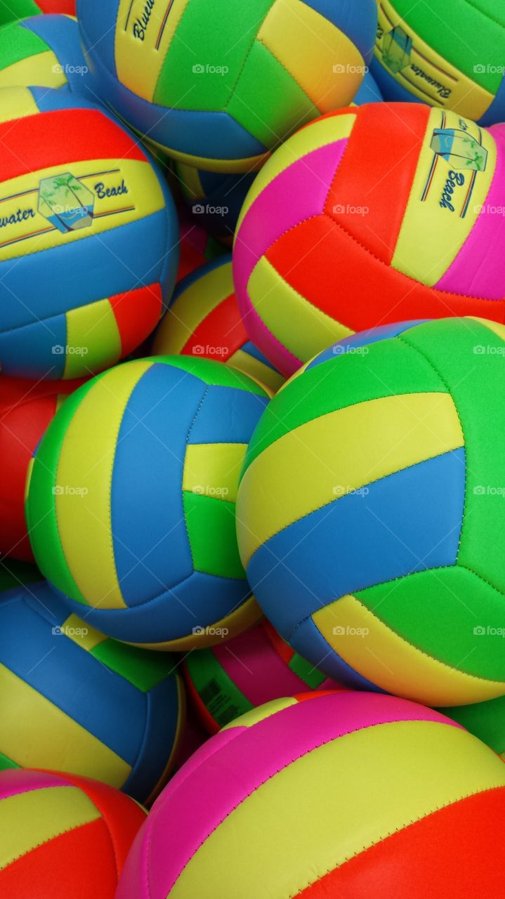 Colorful Volleyballs