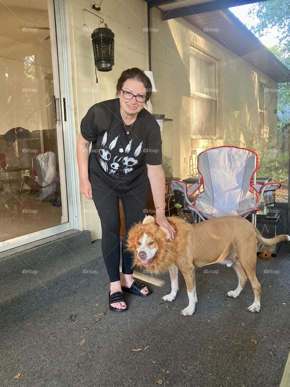 Myself and a scary lion 🦁