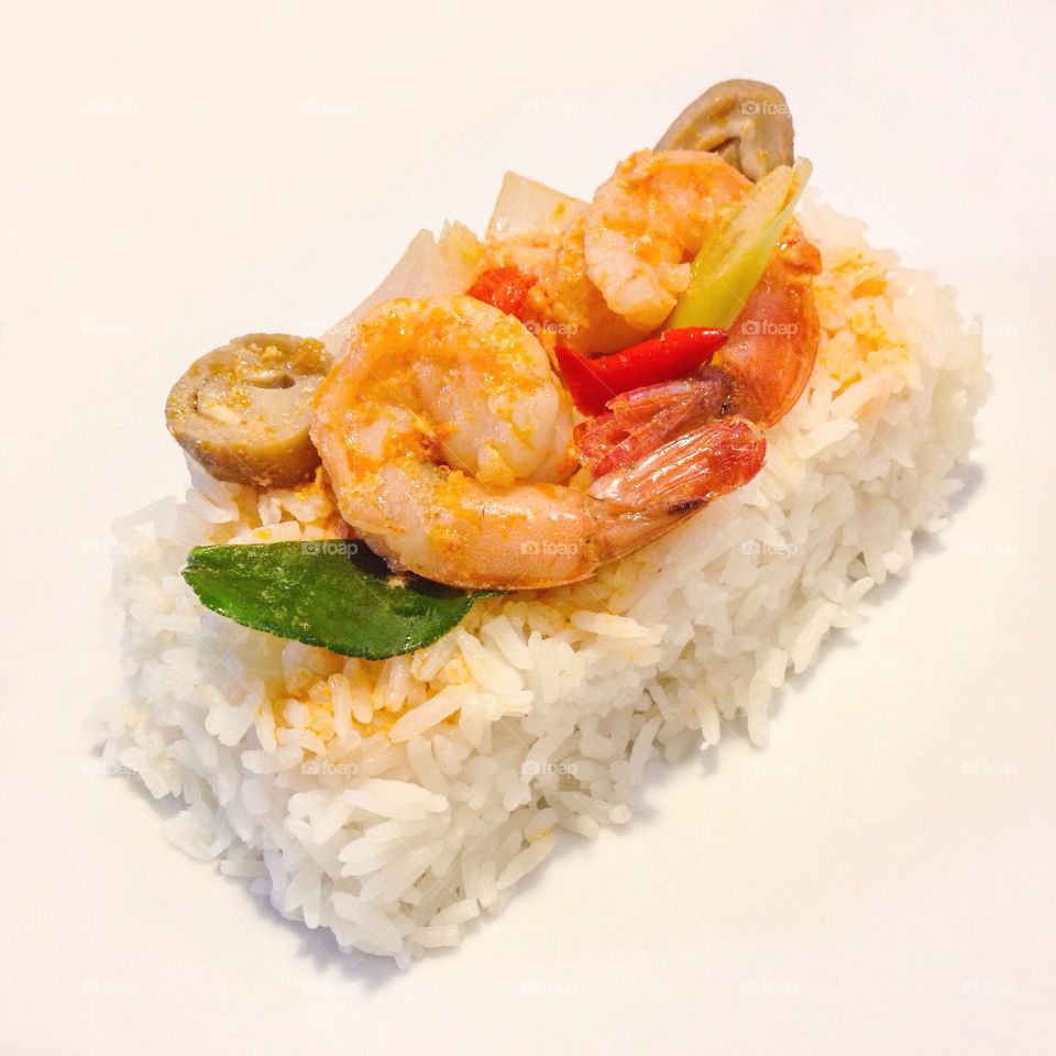 Close-up view of shrimp-seafood