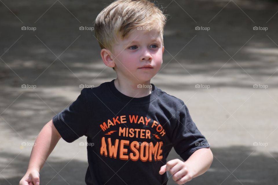 Boy running . Boy running in the park