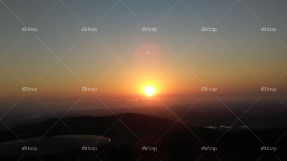 Sunset from a Hill