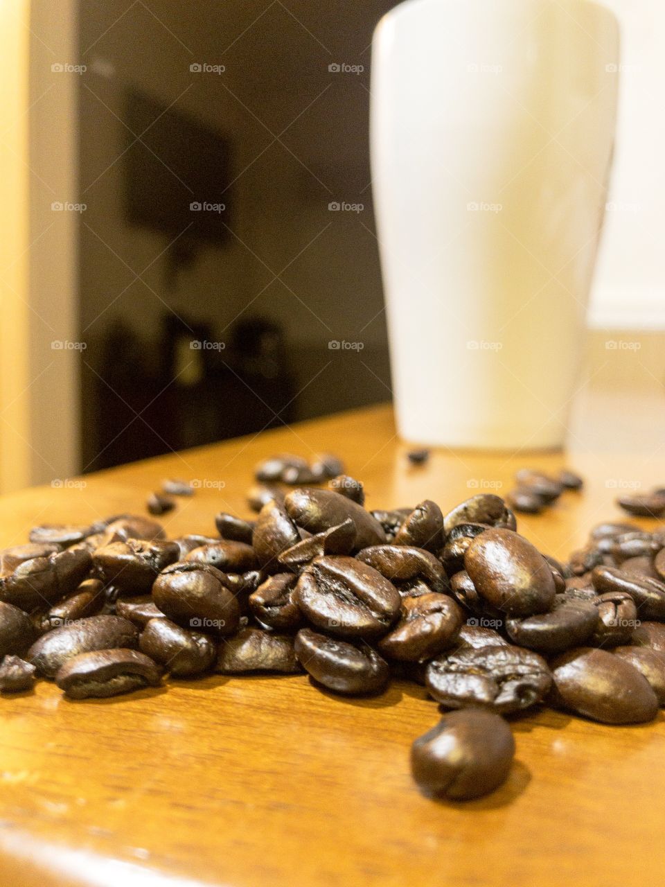 Pure delicious coffee bean. 