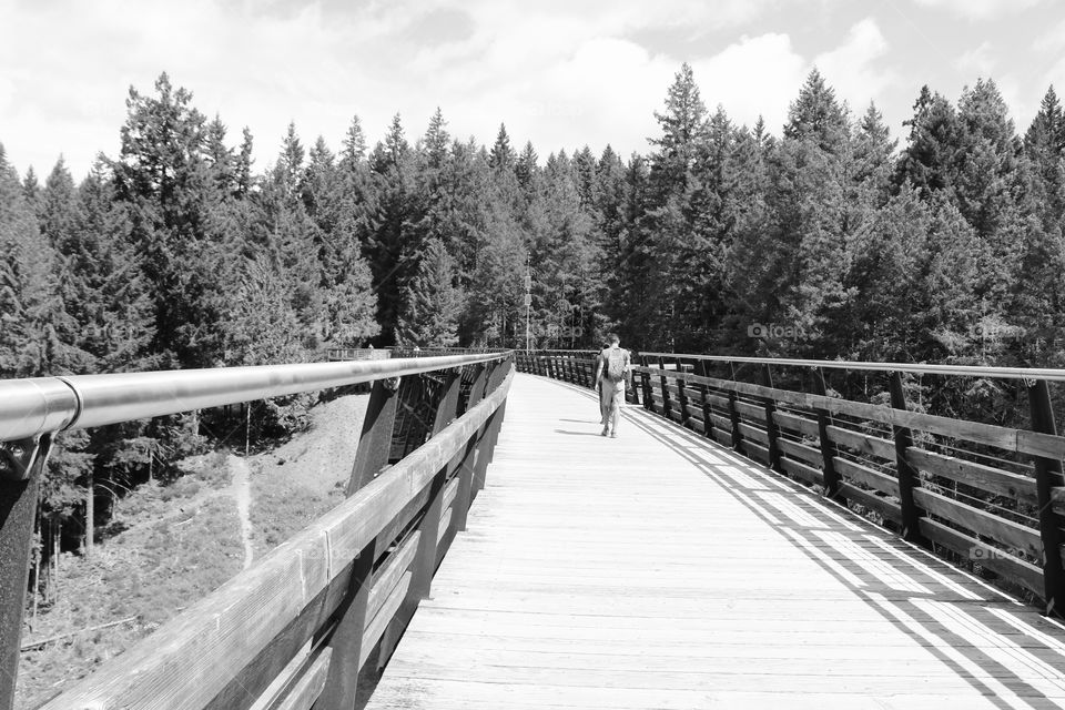 Walking on a Trestle 