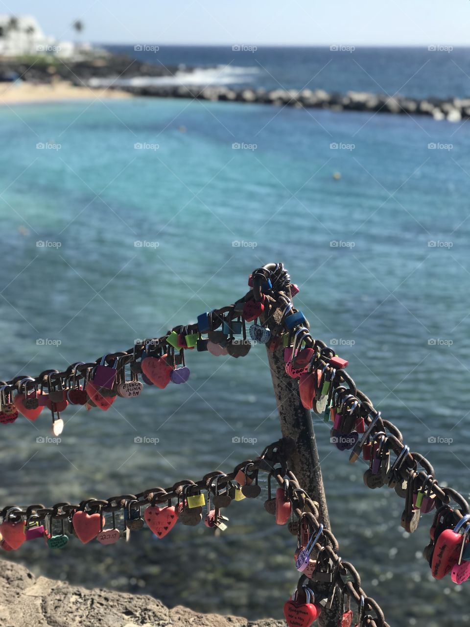 Love locks at Lanzarote ❤️