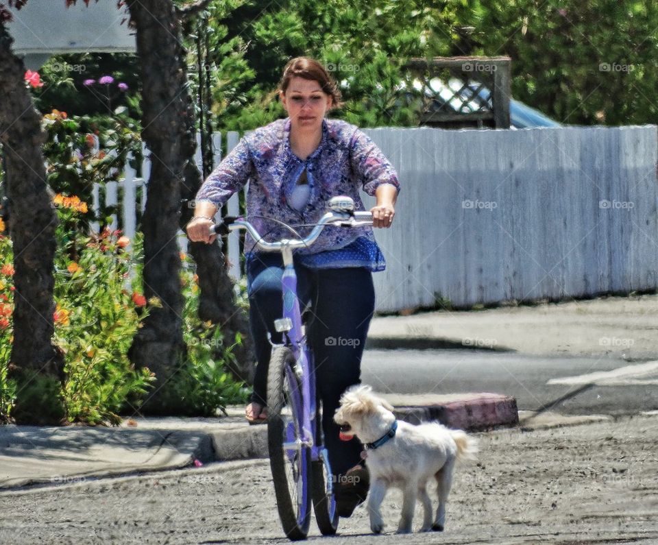 Pretty Woman on a Bicycle