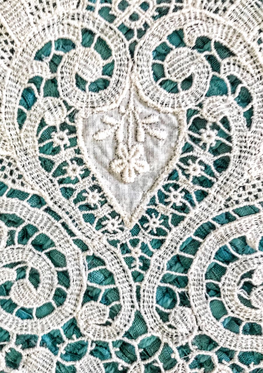 Belgian lace detail 