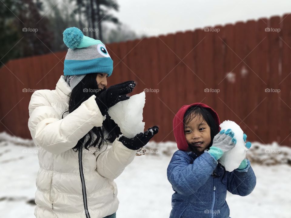 Snow day and snow play