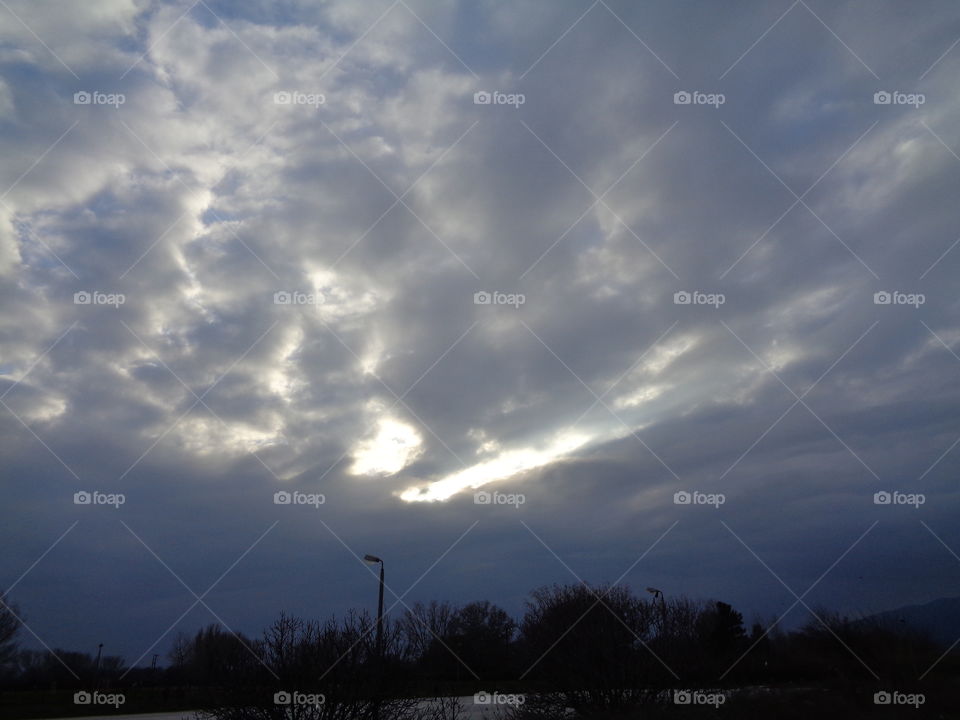 cloudy sky background sunlight