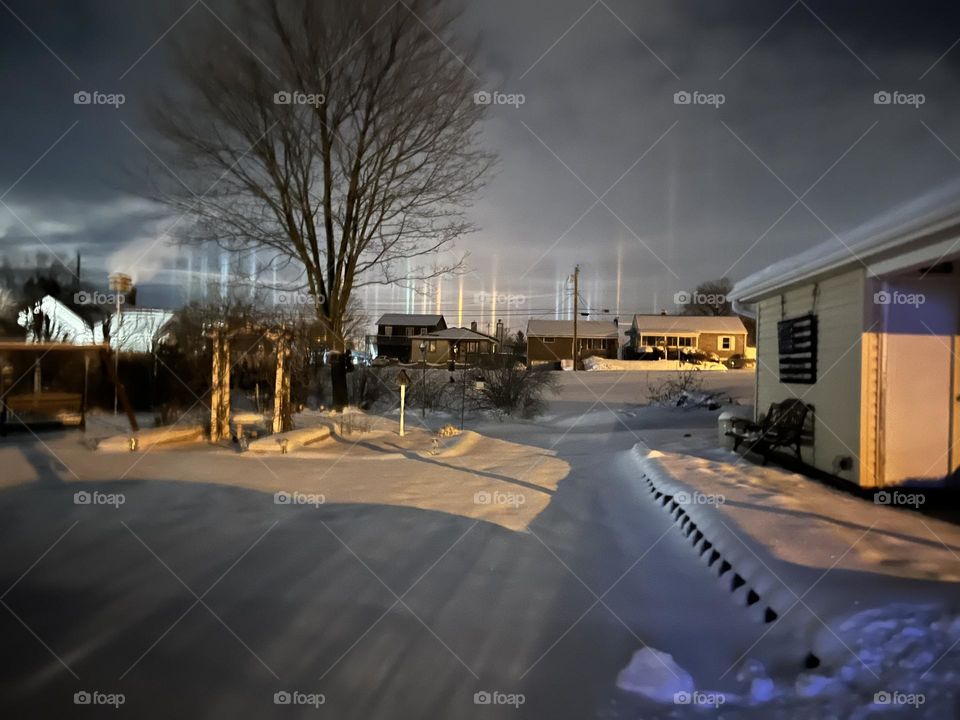 Natural Light Pillars 