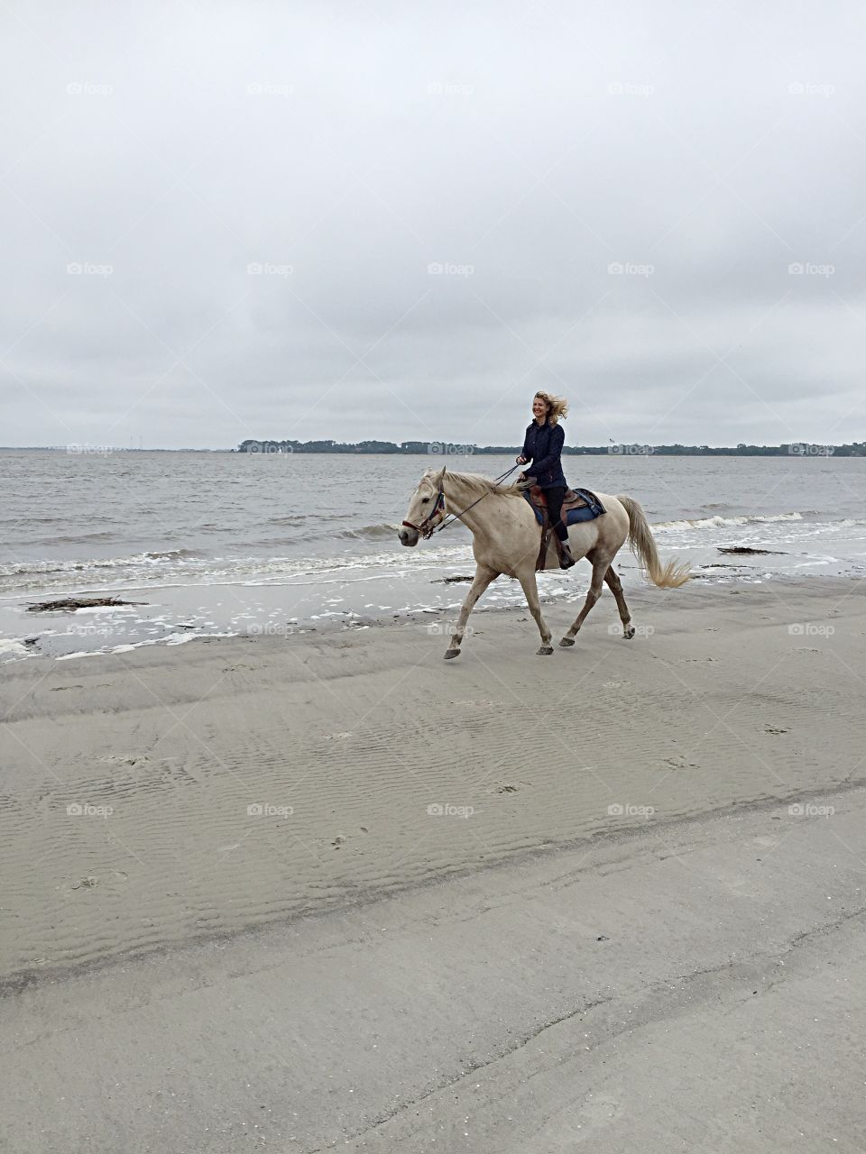 Horseback Rider at the Beach