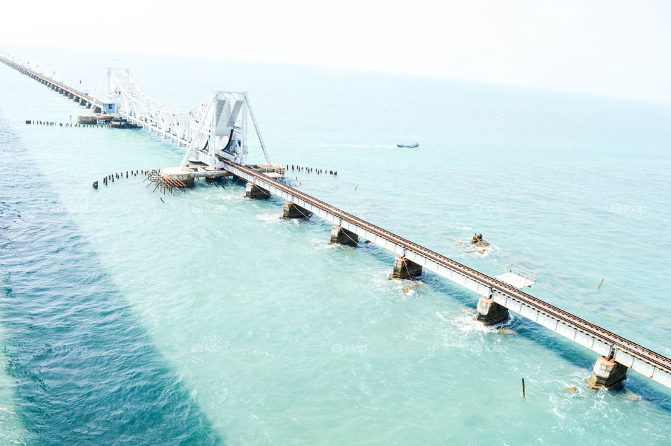Sea bridge in india