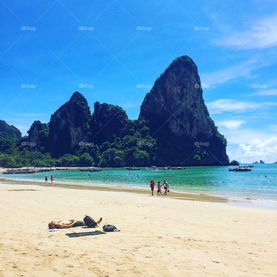 Another beautiful day in Railay beach, Thailand