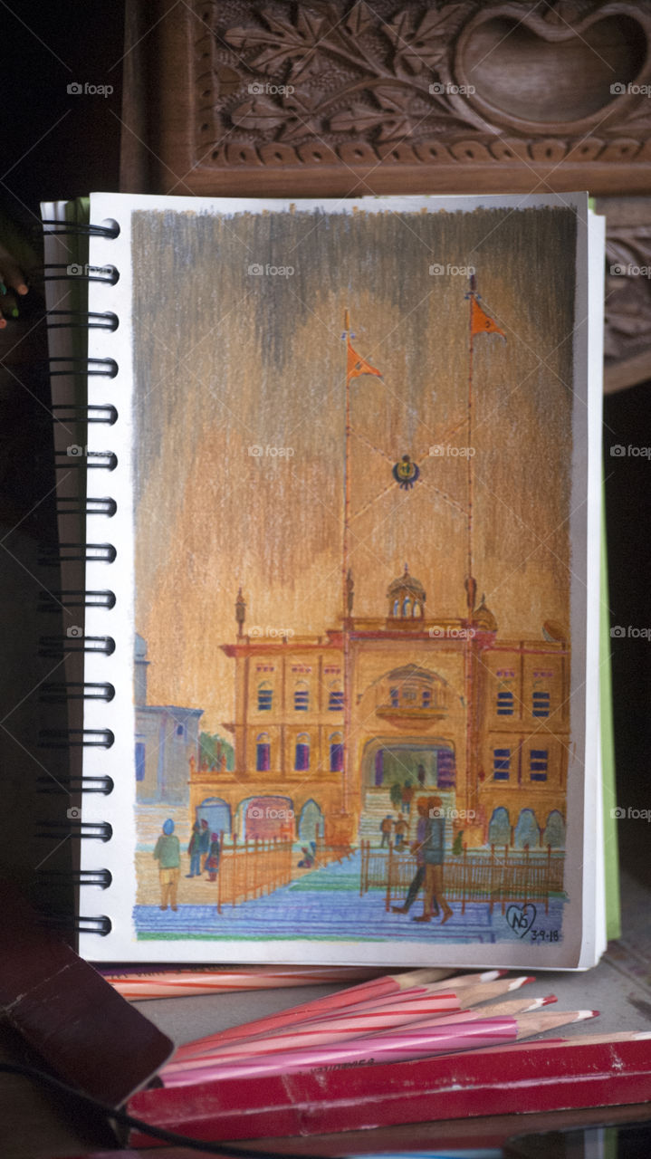 A different view in the Golden Temple complex.