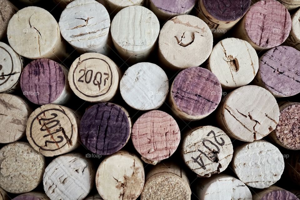 Pop of Purple colour ... cork wine stains