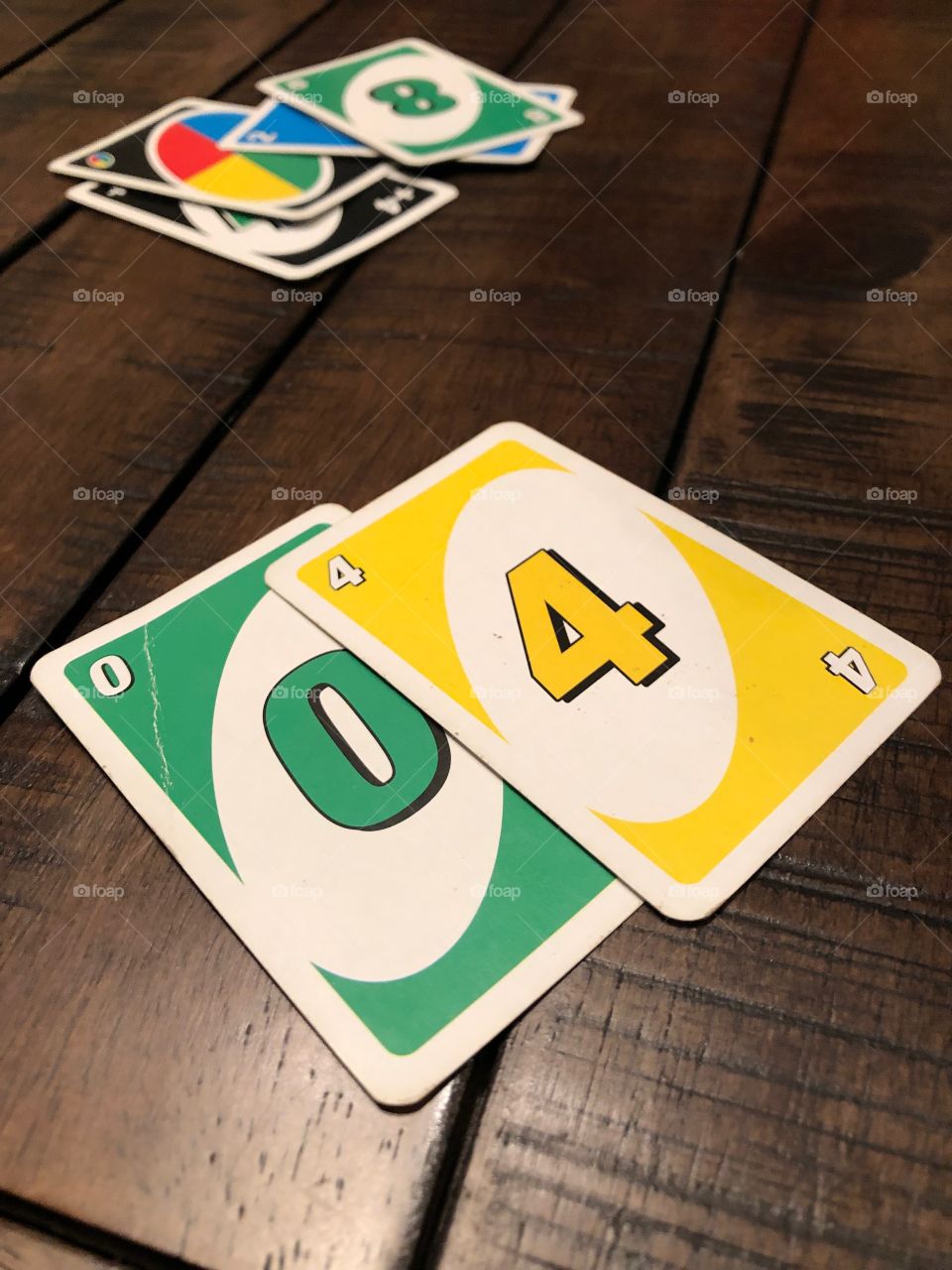 Uno cards on a table