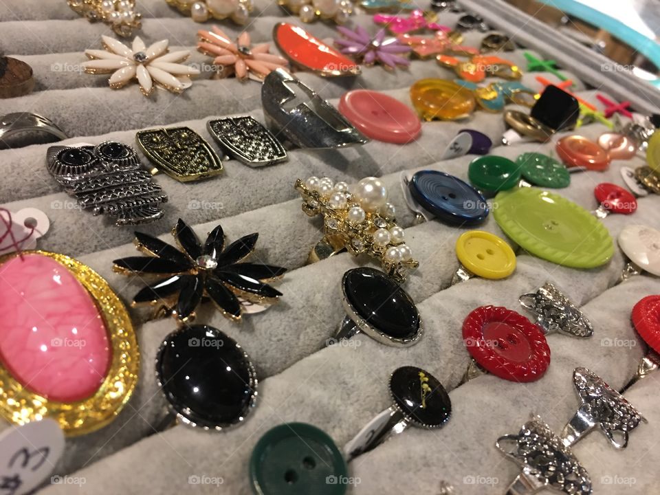 Thrifting gems, costume jewelry 