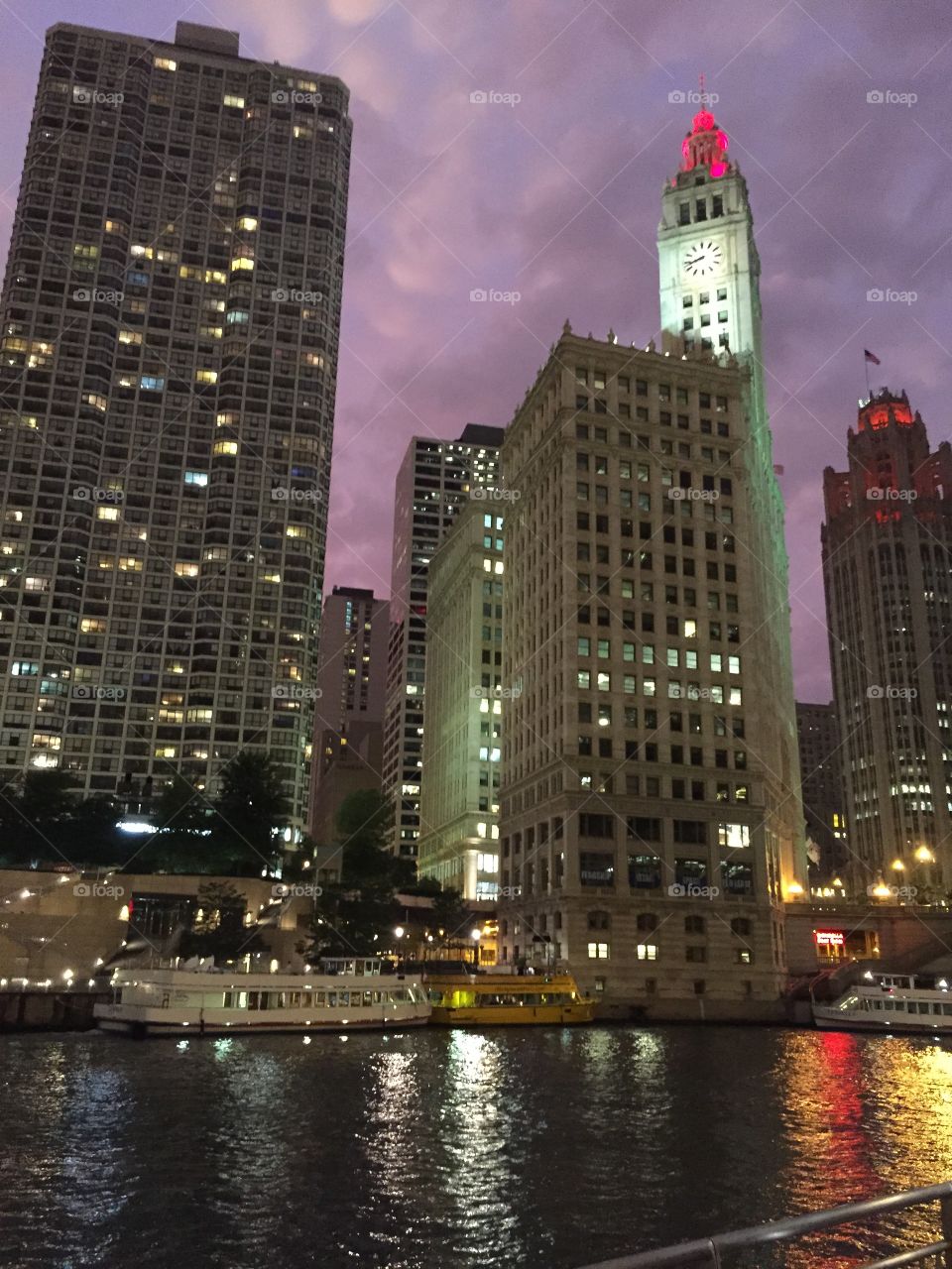 Chicago at night. 