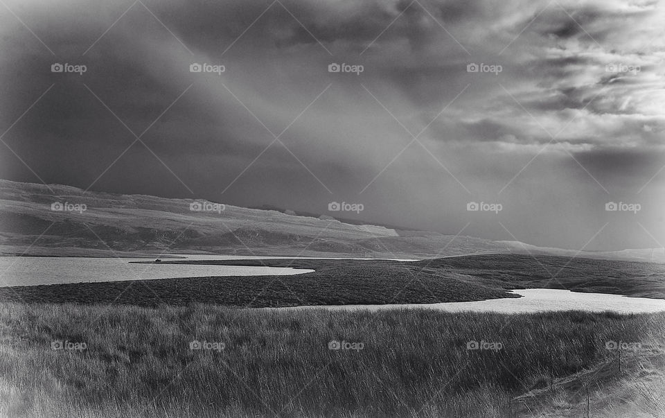 landscape scotland sea storm by resnikoffdavid