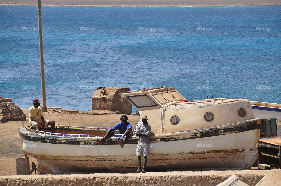 Fisherman world in Cape Verde