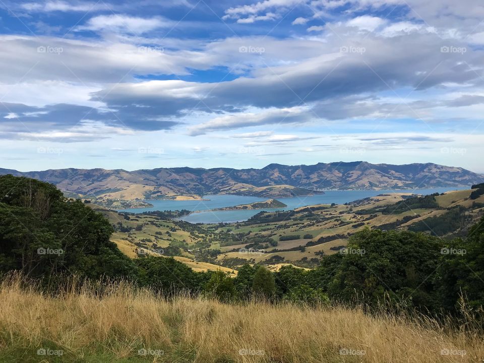 New Zealand, Christchurch, Akaroa. Majestic view that heals the mind and the soul. Away from routine, polution and noise.