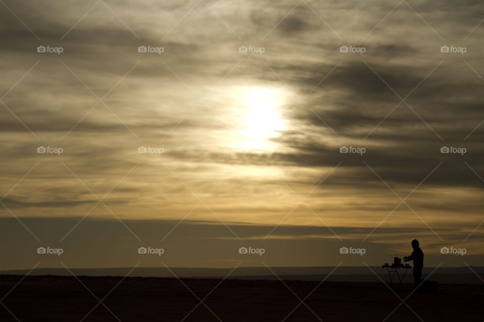 Picnic in the sunset 