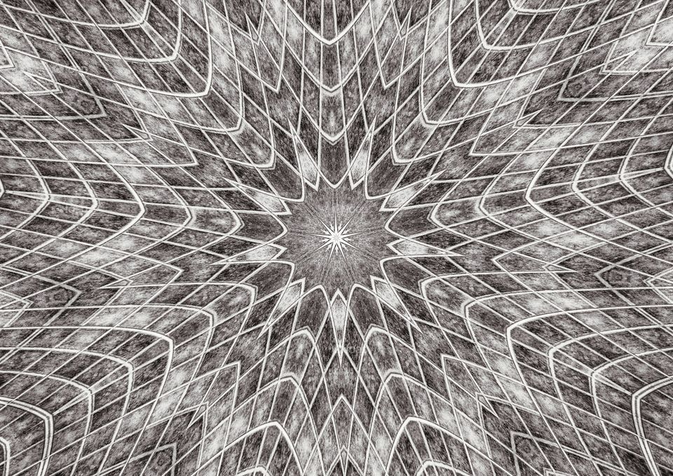 Monochrome pattern  texture wall design art grey and white geometry figure artistic shape