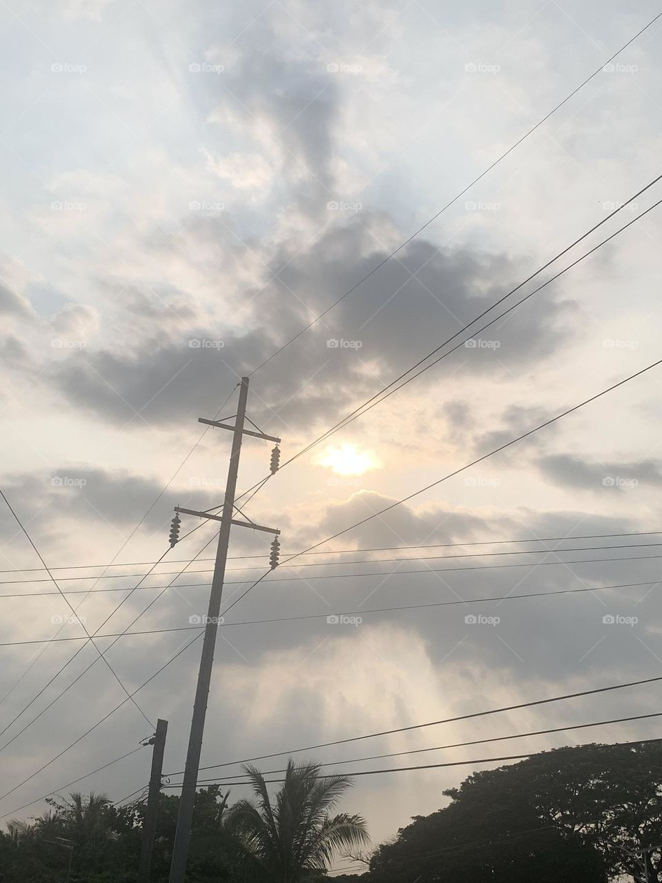 Sunlight passing clouds 