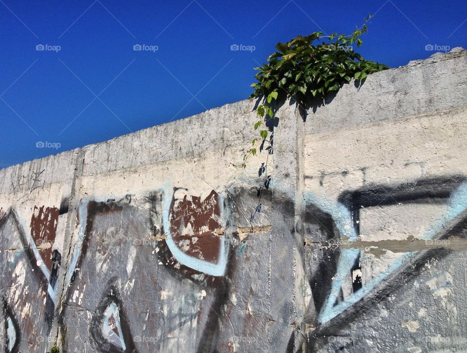 Berlin Wall at Bornholmer strasse (detail, 2013)
