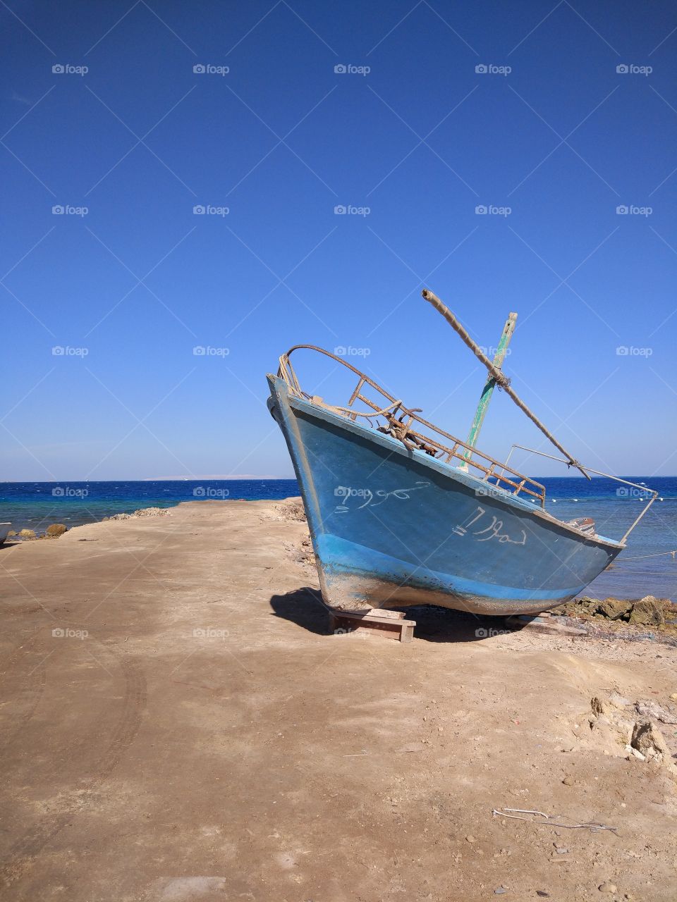 Boat on the shore.