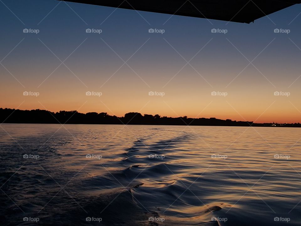 boating on the river
