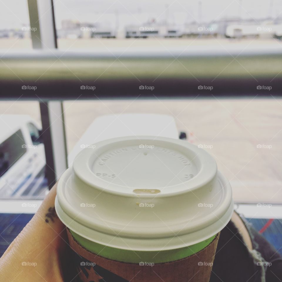 Airport coffee