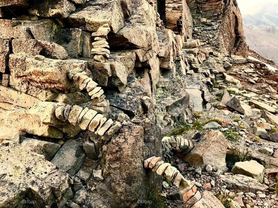 High Altitude Rock Rainbows, St. Elmo Pass