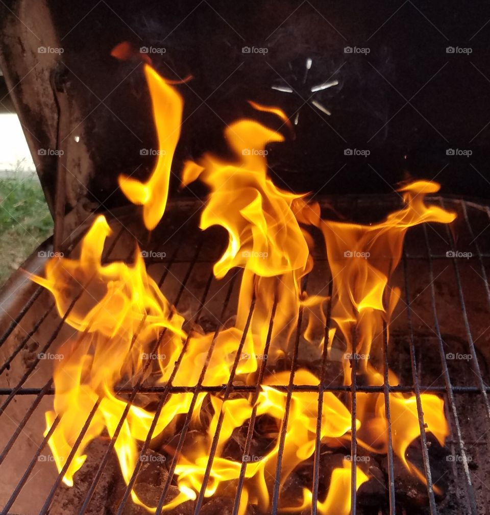 Fire on the grill 1