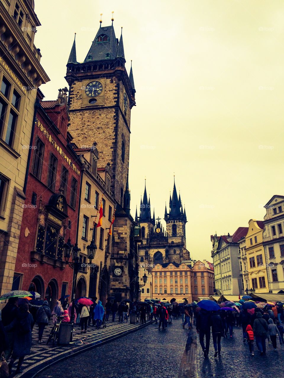 Rainy Day In Prague.