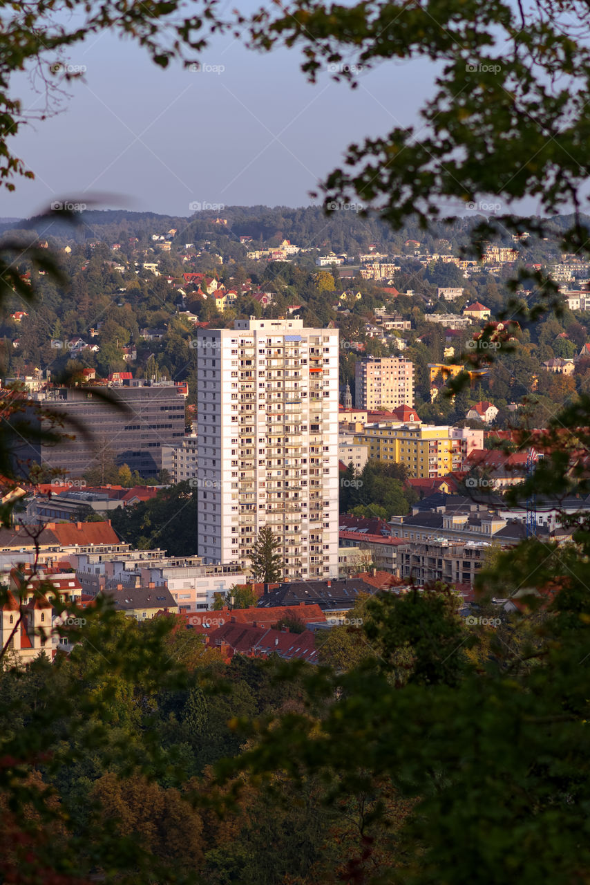 Building in city Graz, Austria