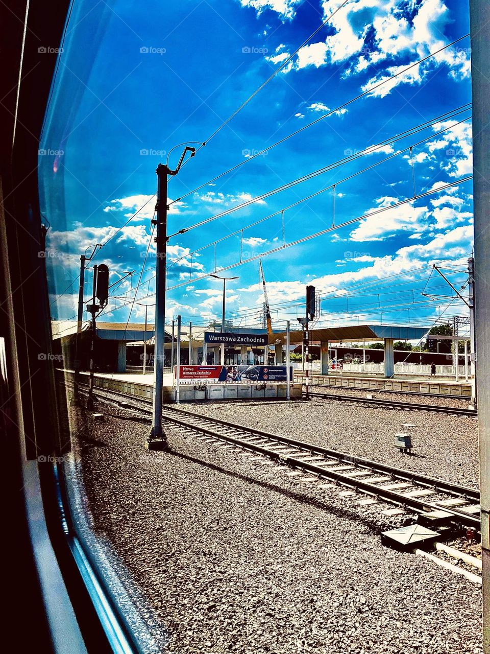 Railway. View from the window
