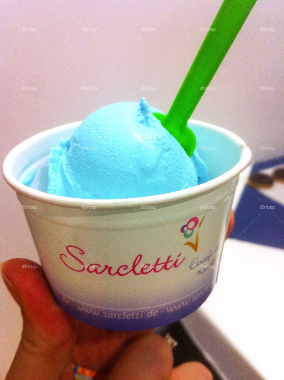 Blue ice cream