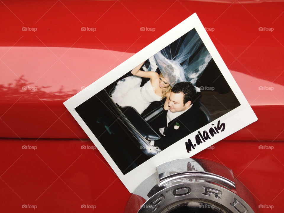 POLAROID ON A 1965 FORD MUSTANG