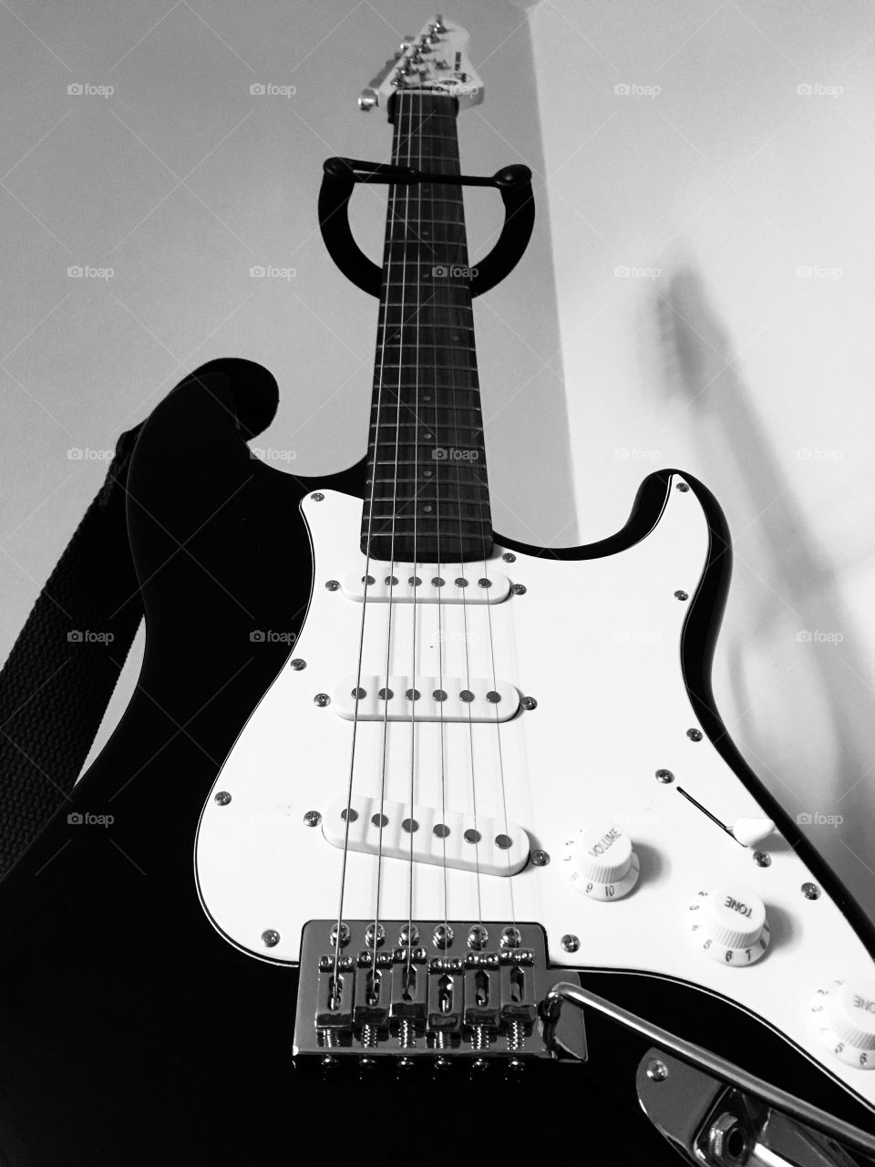 Black and White guitar