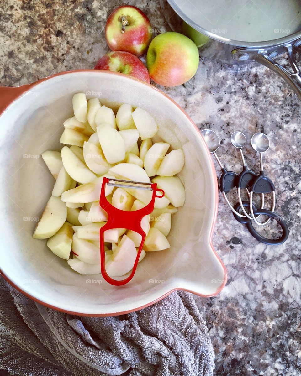 Apple prep for baking