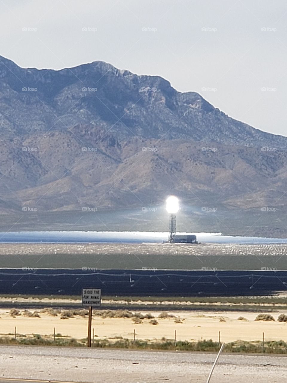 Stateline Primm at California & Nevada, Solar Panels near Primm & I-15 Freeway