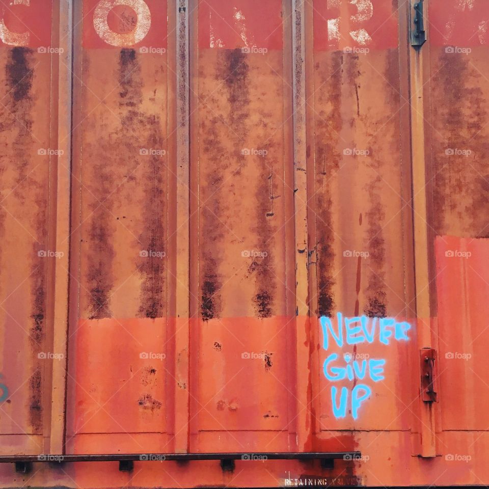 Train graffiti 
